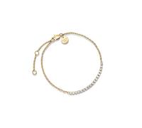 Rosefield Gems Color Meaning Damen 14K Vergoldet Armband Tennis Kristall Clear