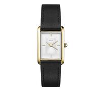 ROSEFIELD Damenuhr Heirloom Modern White Dial Gold Black Leather HWBLG-H06