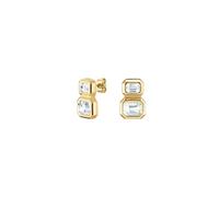 Rosefield Iconic Octagon Collection Damen 14K Vergoldet Ohrringe Iconic Octagon Double Stecker JEODG-J1128