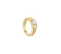 ROSEFIELD Ring Iconic Octagon Ridged Ring Größe 48 Gold JROR48G-J1139