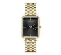 ROSEFIELD Damenuhr Octagon Schwarz-Gold eckig OBSSG-O47