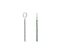 ROSEFIELD Ohrringe Tennis Grün Silber JETES-J926