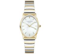 ROSEFIELD Damenuhr The Oval White MOP Half-Moon Steel Duotone OVWDSG-OV17