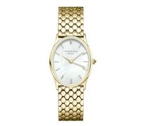 Rosefield Oval Damenuhr mit goldfarbenem Edelstahl-Armband 29mm