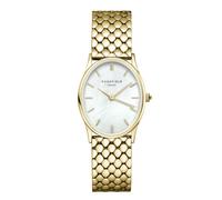 Rosefield OWGSG-OV01 Damen-Armbanduhr Oval Goldfarben/Perlmutt