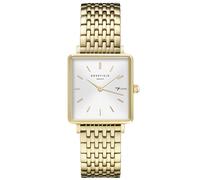 Rosefield QWSG-Q09 Damen-Quarzuhr Rechteckig Goldfarben