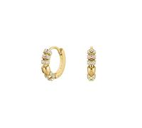 Rosefield Tennis Collection Damen 14K Vergoldete Crystal Loop Huggie Ohrringe JECLG-J1031