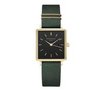 Rosefield The Boxy Damen Uhr analog Quarzwerk mit Leder Armband QBFGG-Q031