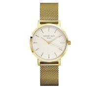 Rosefield TWG-T51 Damen-Quarzuhr Tribeca mit Meshband Goldfarben