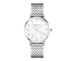 Rosefield Upper East Side Damen-Armbanduhr Weißes Perlmutt 33 mm