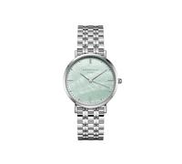 Rosefield Upper East Side grün mit mintgrünem Zifferblatt und silbernem 33 mm Edelstahlgehäuse UGSSS-U38, Silber, Modern