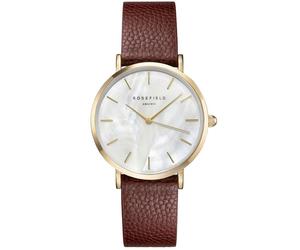 ROSEFIELD - UPPER EAST SIDE - perlweiß - gold - braun / 33 MM