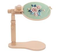 RoseFlower Kreuzstich Ständer Stickrahmen Holz Drehbarer Stickständer für Tisch Embroidery Hoop Stand Kreuzstichrahmen Einstellbare Nähwerkzeuge, DIY Handwerk Stickerei Nähen Werkzeuge #2