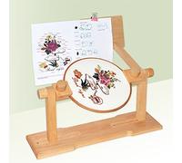 RoseFlower Kreuzstich Ständer Stickrahmen Holz Drehbarer Stickständer für Tisch Embroidery Hoop Stand Kreuzstichrahmen Einstellbare Nähwerkzeuge, DIY Handwerk Stickerei Nähen Werkzeuge #3