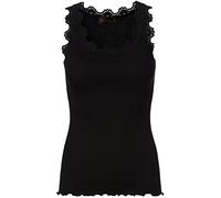 ROSEMUNDE Seidentop Babette mit Spitzenbesatz M Black