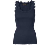 ROSEMUNDE Seidentop Babette mit Spitzenbesatz XS Navy