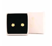 Rosen (3D / blühend) Ohrstecker - 925er Silber - Gold