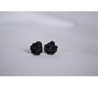 Rosen-Ohrstecker - Schwarz