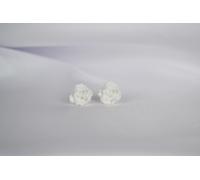 Rosen-Ohrstecker - Weiß