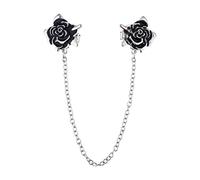 Rosen-Schalketten-Clips, elegante Pullover-Clips, Cardigan-Kragen-Clips, Hemdverschluss, Brosche, Krawatten-Clip für Hochzeit, Party