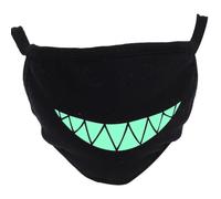 rosenice Leuchtende Nachtlichtmaske Mit Zahnmotiv 7.1X4.7 Zoll Faltbare Baumwoll-Gesichtsmaske Unisex Für Gartenarbeit Handwerk Reisen