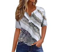 Rosennie Meine Bestellung Anzeigen Tshirt Damen Weiss Poloshirt Damen T-Shirt Damen Sommer T-Shirt Mädchen Basic Damen Damen Sommer Button Down Lässig V-Ausschnitt T Shirt Damen Longshirt