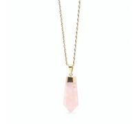 Rosenquarz Halskette von Crystal and Sage gold