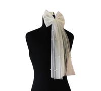 Rosettenschleier, Schleife, Haarkamm, Schmuck, Brautschmuck, moderner Kopfschmuck, Blingbling-Schmuck, Brautschmuck, Hochzeit, Party-Dekoration