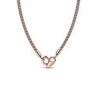 Pandora 382451C00-45 Gliederhalskette mit Nieten - Roségold Vergoldung - 45 cm