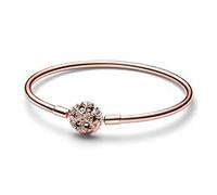 Rosévergoldeter Armreif Schneeflocke mit Zirkonia