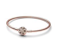 Rosévergoldeter Armreif Schneeflocke mit Zirkonia von PANDORA