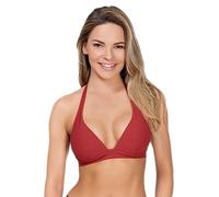 Rosme Lingerie BH-Oberteil für Badebekleidung Strandbekleidung Badeanzug für Damen, Kollektion Future Retro, Rot, Größe 38C/75C