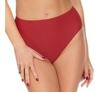 Rosme Lingerie Unterteil Knickers/Briefs für Badebekleidung Badeanzug Strandbekleidung für Damen, Kollektion Future Retro, Rot, Größe 48