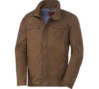 Ross & Cole Herren Lederjacke aus 100% Echtleder (Nubuk-Schafsleder), hochwertige Übergangsjacke Herren, butterweiche Freizeitjacke, Biker-Jacke, Cognac, Gr. 52