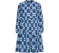 Rossana Diva Weites Stufenkleid Dunkelblau/Blau (Größe: 38) 38 blau