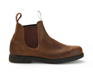Rossi 607 Booma Chelsea-Stiefel aus rustikalem braunem Leder EU 40,5 / UK 7