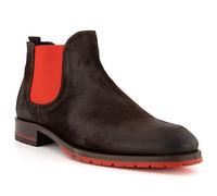 rosso e nero Chelsea Boots Herren Veloursleder braun, 43 (9)