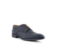 rosso e nero Derby Herren Glattleder blau, 42 (8)