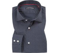 rosso e nero Hemd Herren Langarm Baumwolle blau, 44