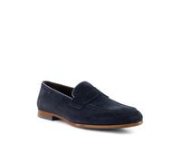 rosso e nero Loafer Herren Veloursleder blau, 46 (11)