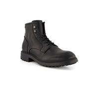 rosso e nero Schnürboots Herren Glattleder schwarz, 43 (9)