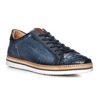 rosso e nero Sneaker Herren Leder blau, 40 (6.5)