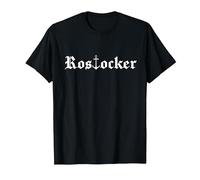 Rostocker - Hansestadt Rostock Anker T-Shirt, Herren, Schwarz, XXL