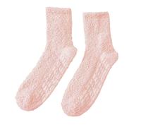 (Rot) 1 Paar Damensocken Atmungsaktive einfarbige Thermo Ersatz Bodensocken