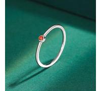 (rot -8) Exquisite Mode S925 Sterling Silber Ringe für Frauen Echte CZ Finger Verlobung Braut Ringe