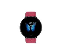 (rot) D19 Gesundheitsmonitor Bluetooth Smart Watch Farbbildschirm Smart Armband Herzfrequenz Blutdruck