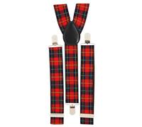 Rot-Karierte Hosenträger Maurizio | OS - Rot | Wir machen Party.de |