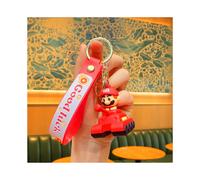 (Rot) Super Bros Mario Pvc Weichgummi Schlüsselanhänger Geschenktüte Anhänger Dekoration