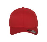 Flexfit Kappe Wooly Combed 6277, Unisex, Rot, EU XL/XXL