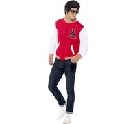 Rote Herren College Jacke | L - Rot | Wir machen Party.de |